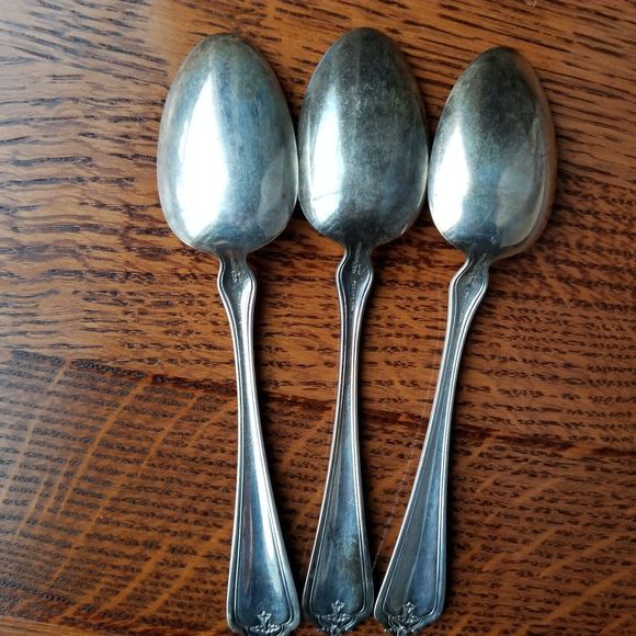 3 Duchess By Whiting Sterling Silver Teaspoons 5 7/8" Monogrammed - Picture 7 of 16